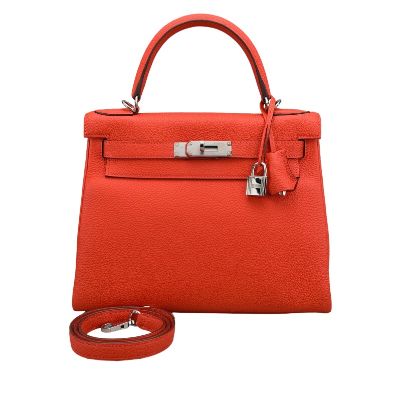 Vermillon Togo Retourne Kelly 28 Palladium Hardware, 2015