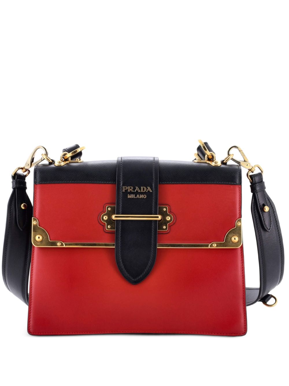 Cahier Convertible City Calf and Saffiano Medium shoulder bag
