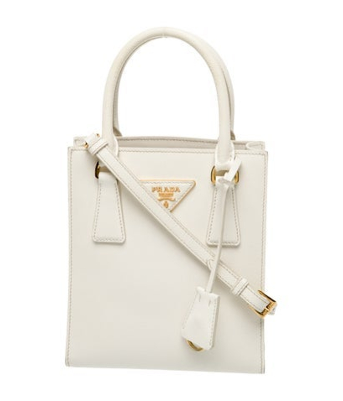 Prada Saffiano Leather Top Handle Bag Mini