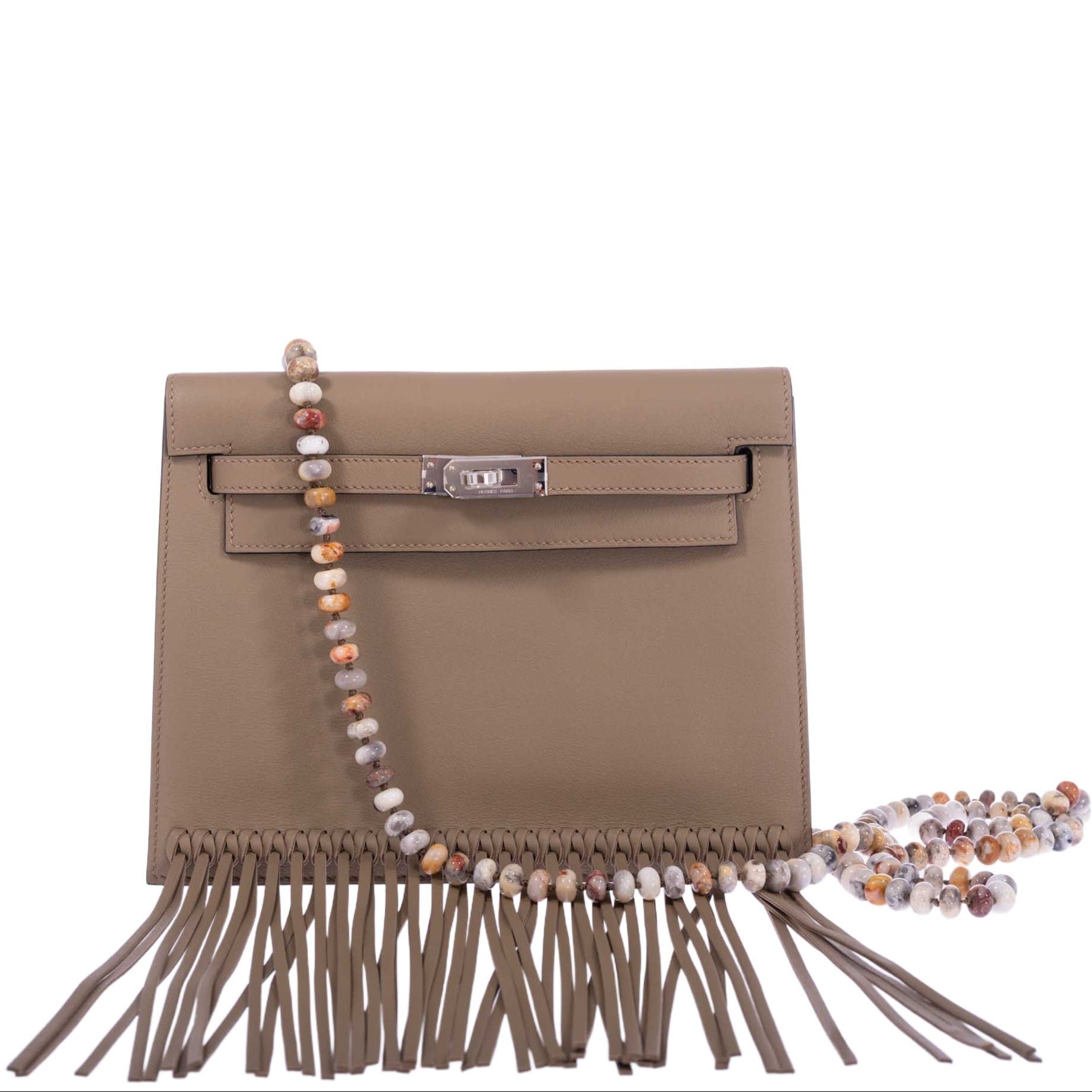Hermès Kelly Danse Fringe Marfa Swift Palladium Hardware