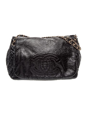Rock & Chain Accordion Flap Bag