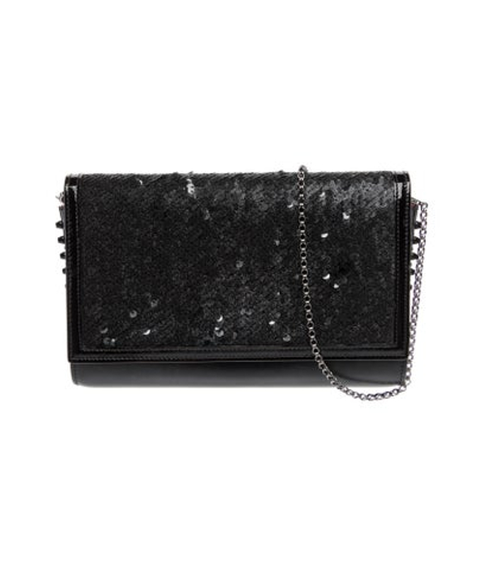 Christian Louboutin Louboutin Leather Christian Louboutin Sequin Paloma Crossbody Bag Clutch