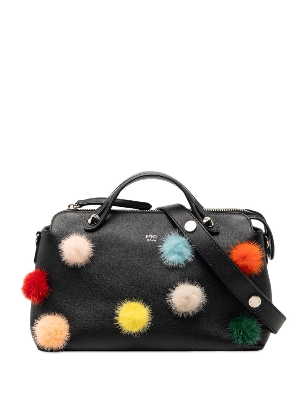 2010-2026 Medium Leather Pompom By The Way satchel