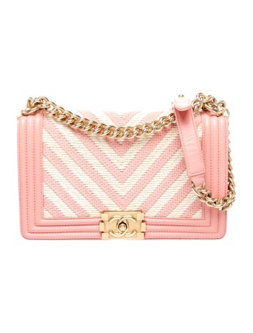Medium Chevron Braided Boy Bag