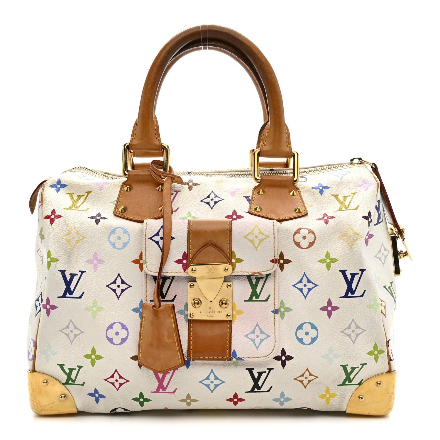 Louis Vuitton Louis Vuitton Monogram Multicolor Speedy 30 White