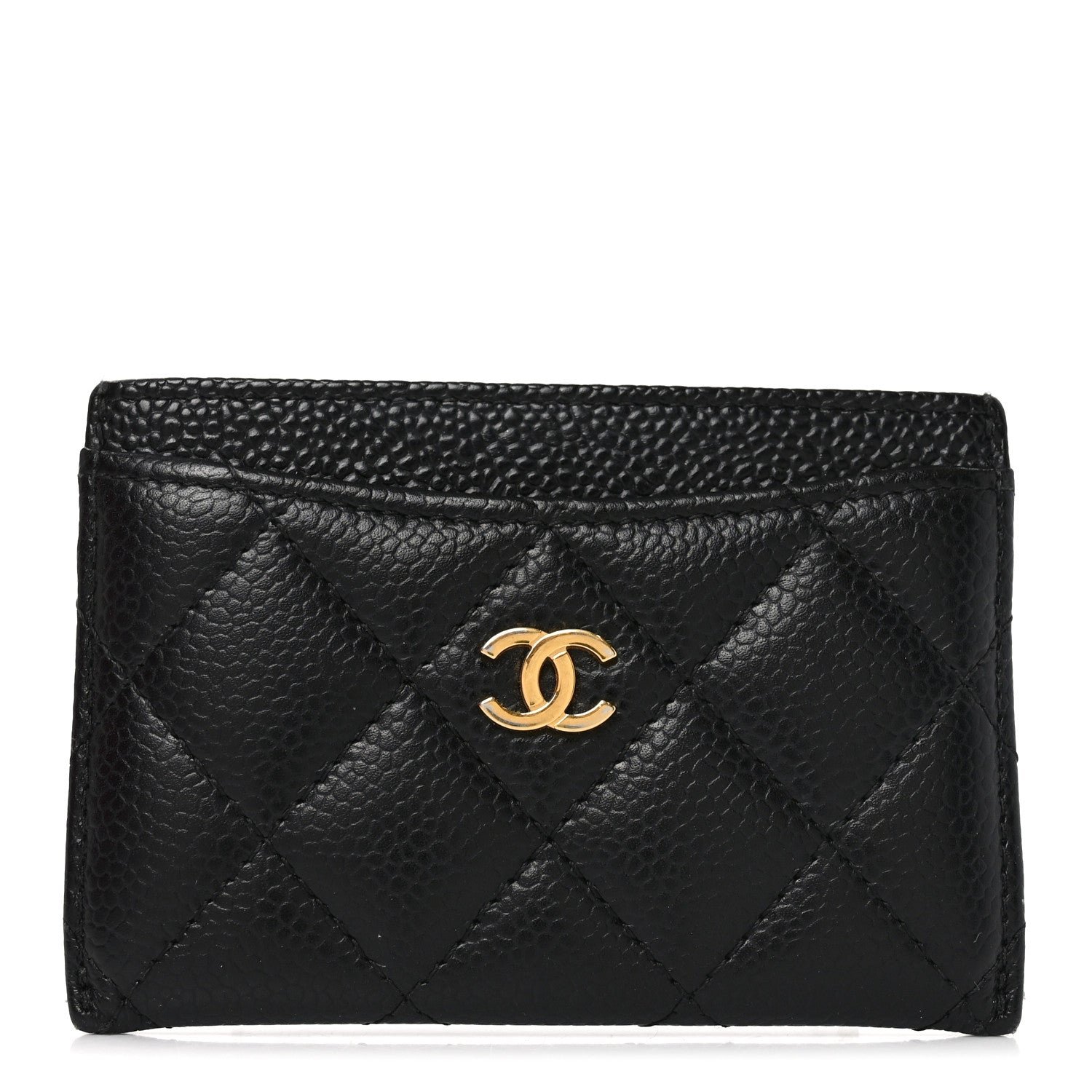 Chanel Caviar Quilted Card Holder Black