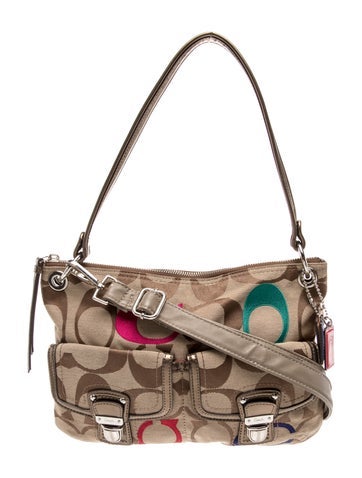Coach Canvas Shoulder Bag Medium