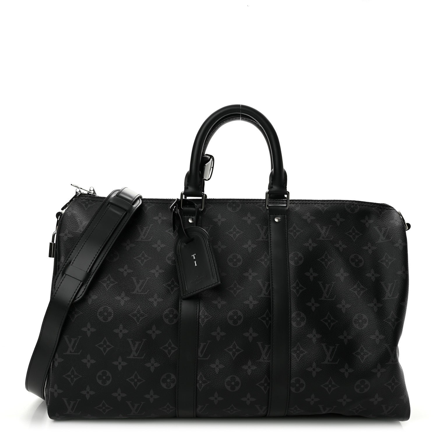 Louis Vuitton Monogram Eclipse Keepall Bandouliere 45