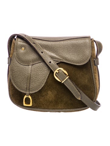 GG Nylon Leather Saddle Vintage Crossbody
