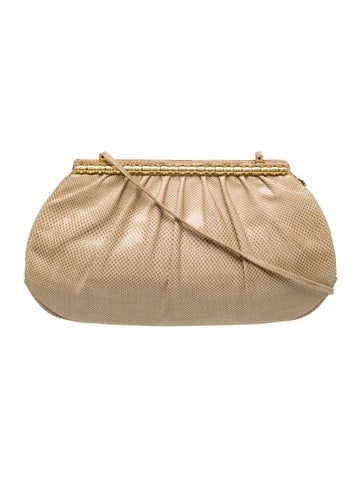 Judith Leiber Snakeskin Clutch