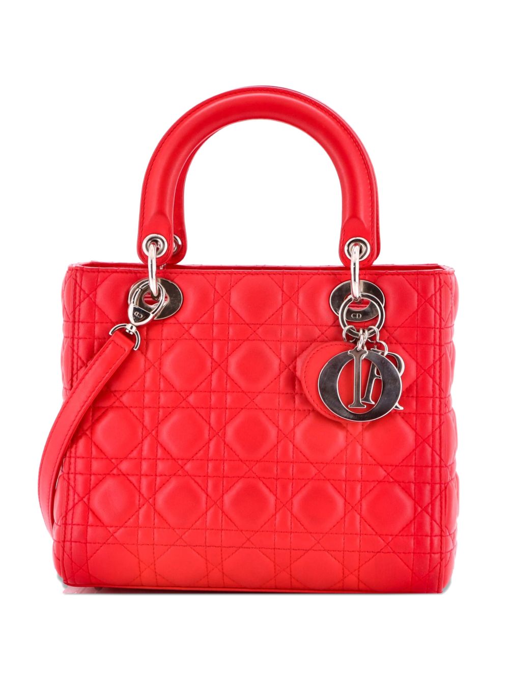 Lady Dior Bag Cannage Quilt Lambskin Medium satchel