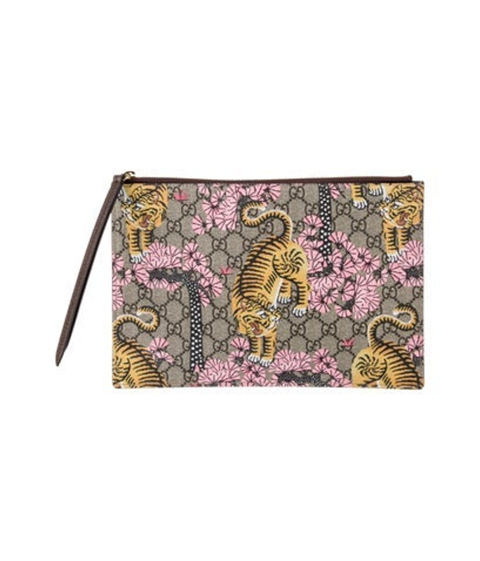 Gucci Gg Supreme Clutch W Tags