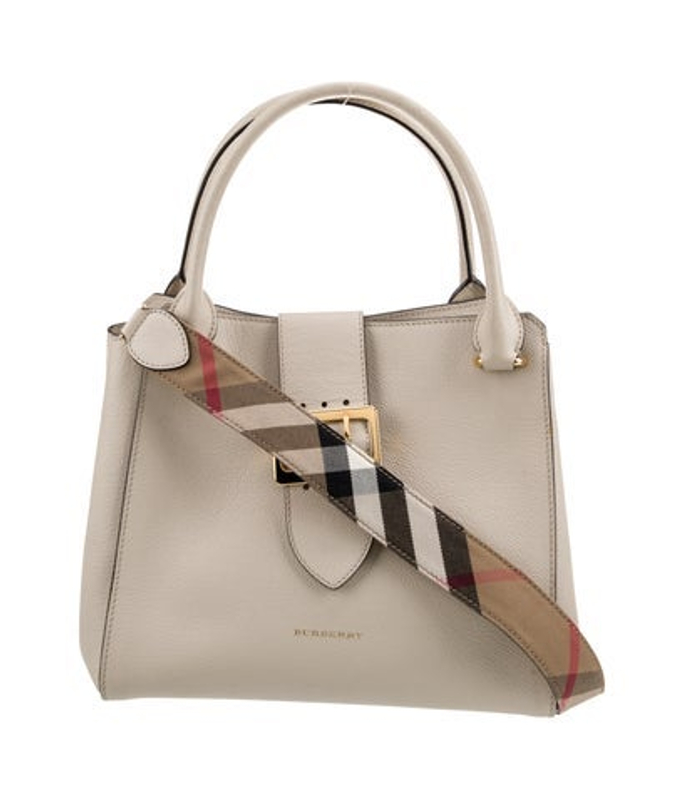 Burberry House Check Medium Buckle Tote