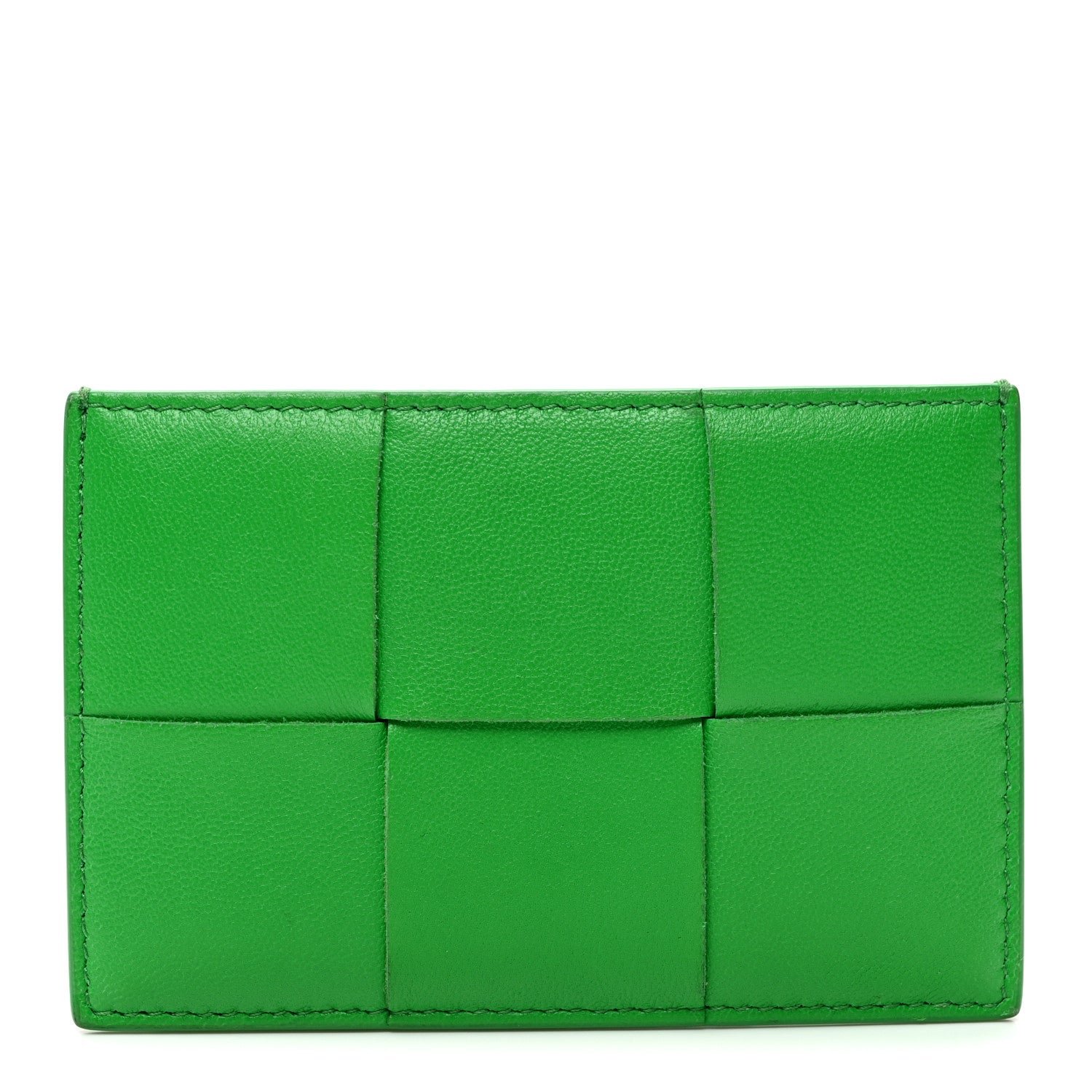Bottega Veneta Nappa Maxi Intrecciato Card Holder Parakeet