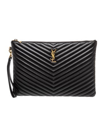 Saint Laurent Leather Cassandre 2023