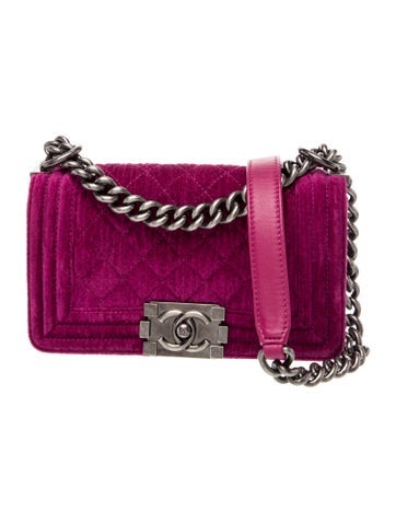 Small Velvet Boy Bag