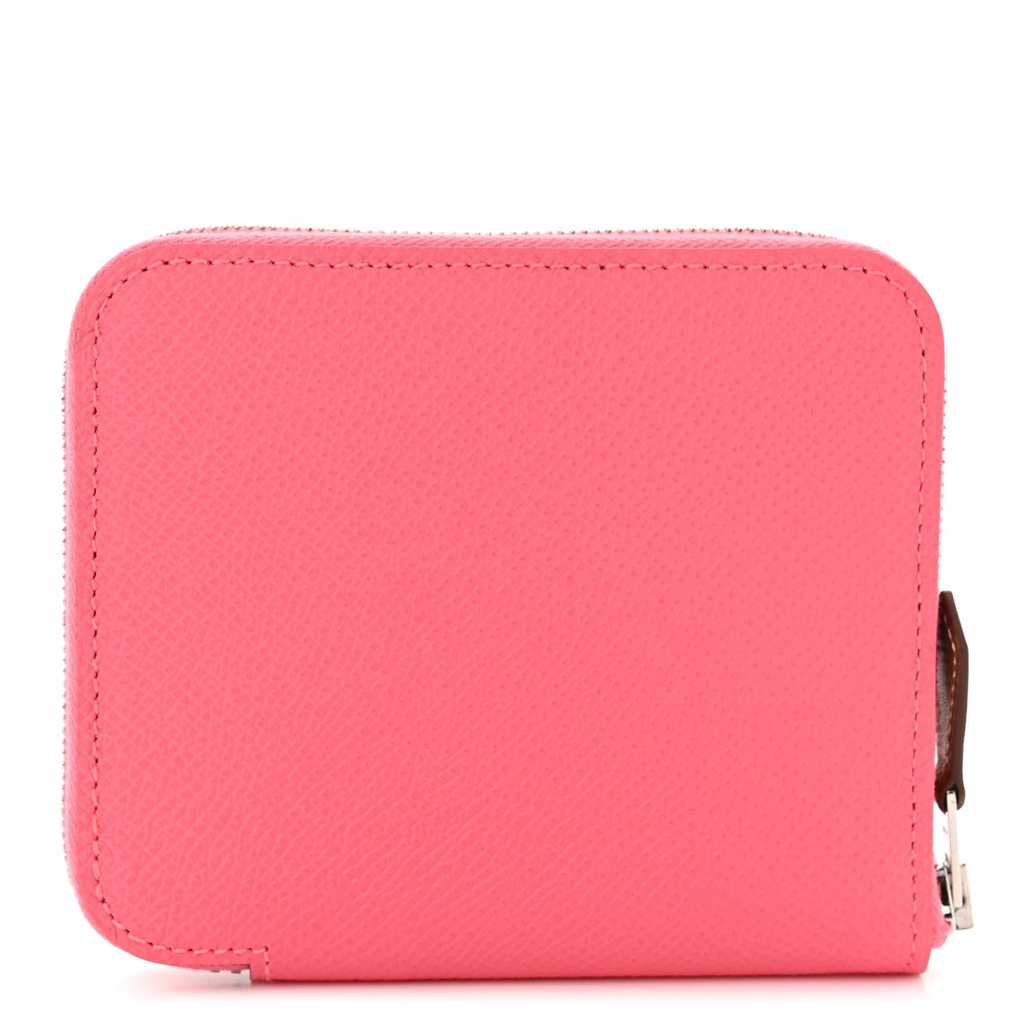 Hermes Epsom Silk'In Compact Wallet Rose Azalee
