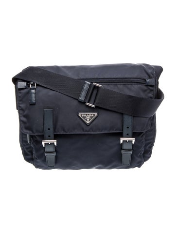 Tessuto Nylon Messenger Bag