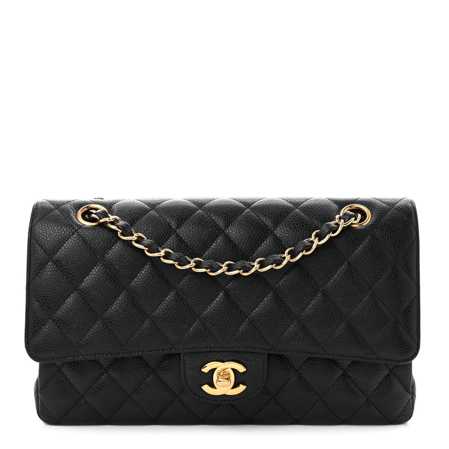 Chanel Caviar Quilted Medium Double Flap Black