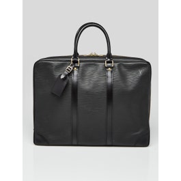 Louis Vuitton Black Epi Leather Porte-Documents Voyage Bag