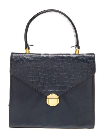 Leather Top Handle Bag