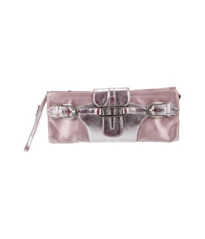 Jimmy Choo Choo Satin Clutch