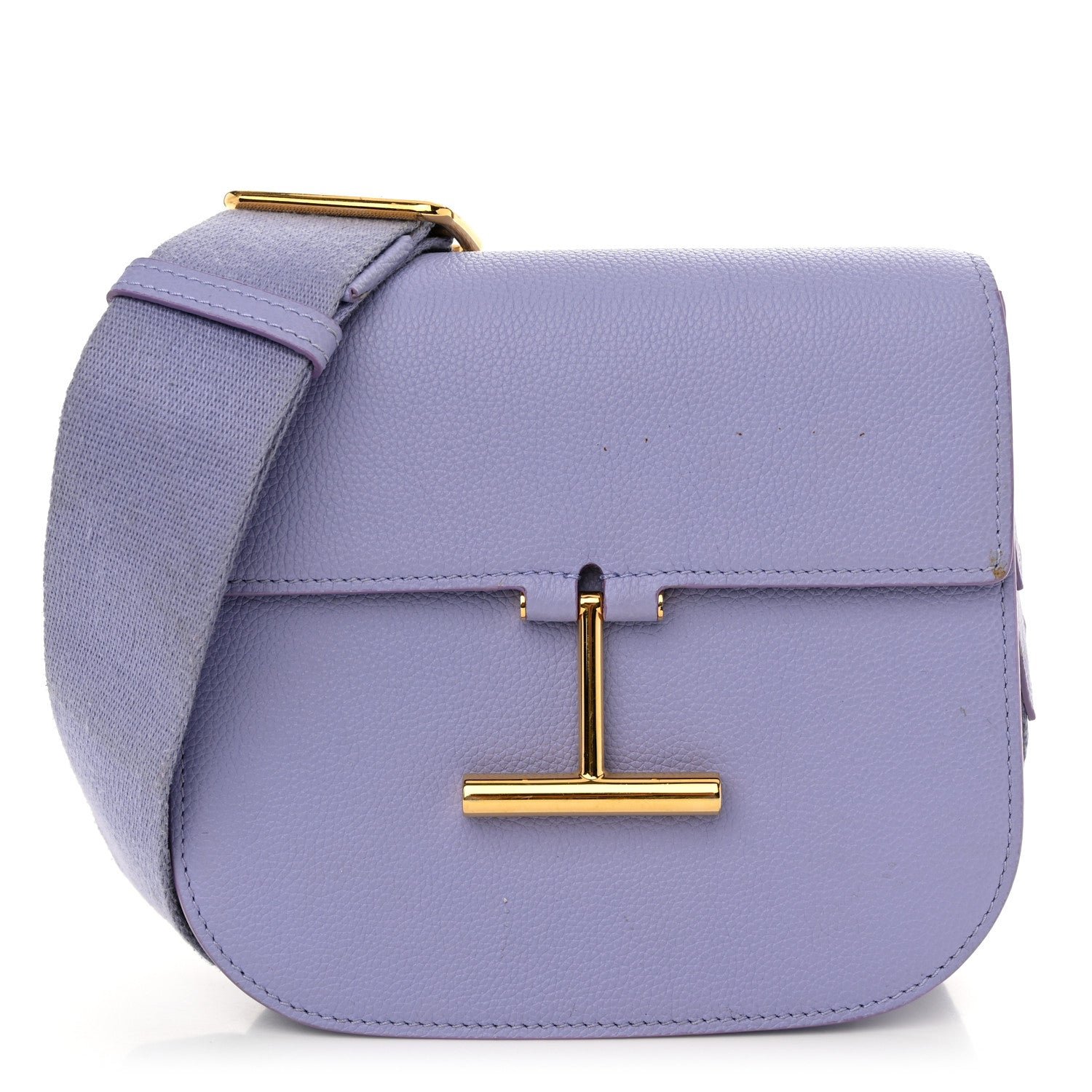 Tom Ford Tom Ford Calfskin Mini T Clasp Tara Crossbody Bag Hyacinth