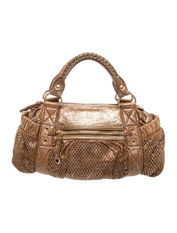 Miu Miu Leather Laser Cut Leather Handle Bag