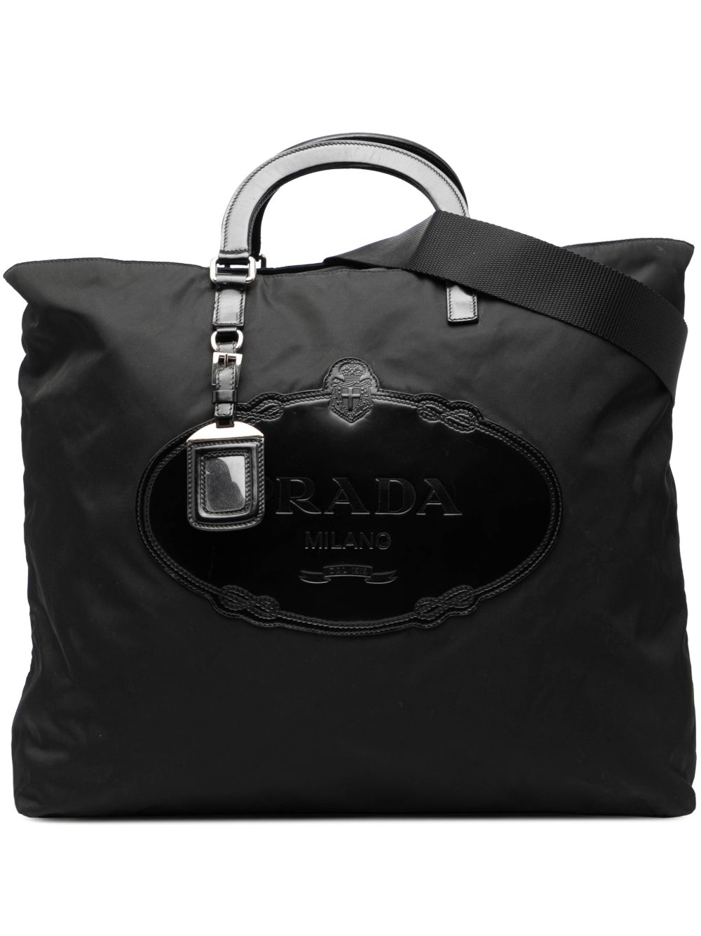 Prada 2000-2025 Tessuto Canapa Logo satchel