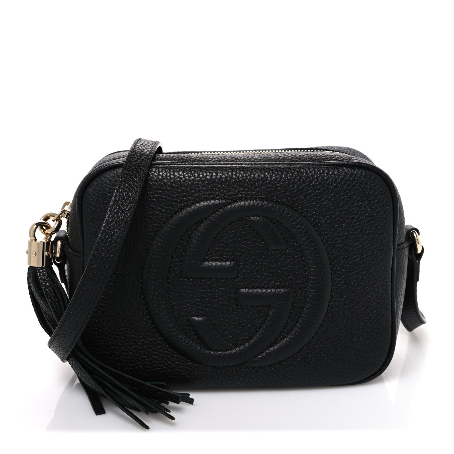 Gucci Pebbled Calfskin Small Soho Disco Bag Black
