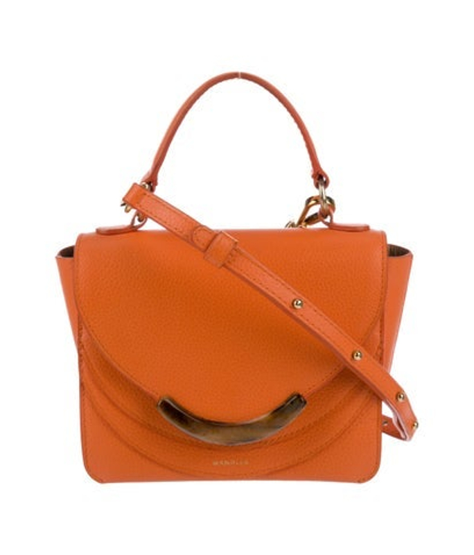 WANDLER Leather Top Handle Bag