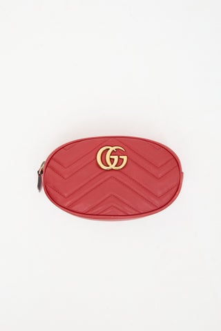 Matelasse Leather Marmont GG Belt Bag