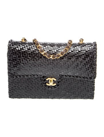 Wicker Medium Flap Bag