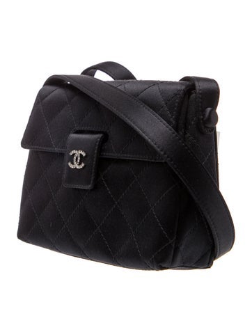 Quilted Satin Mini Square Flap