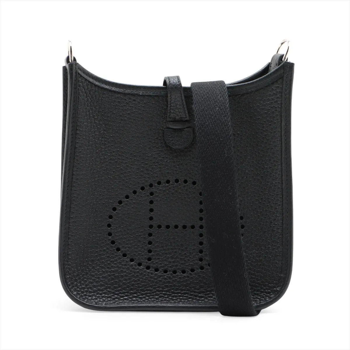 Hermès evelyn 16 TPM Amazon Taurillon Clemence Black Silver Metal Fittings