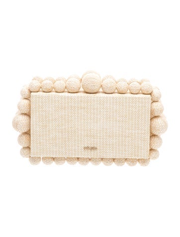 Cult Gaia Straw Clutch