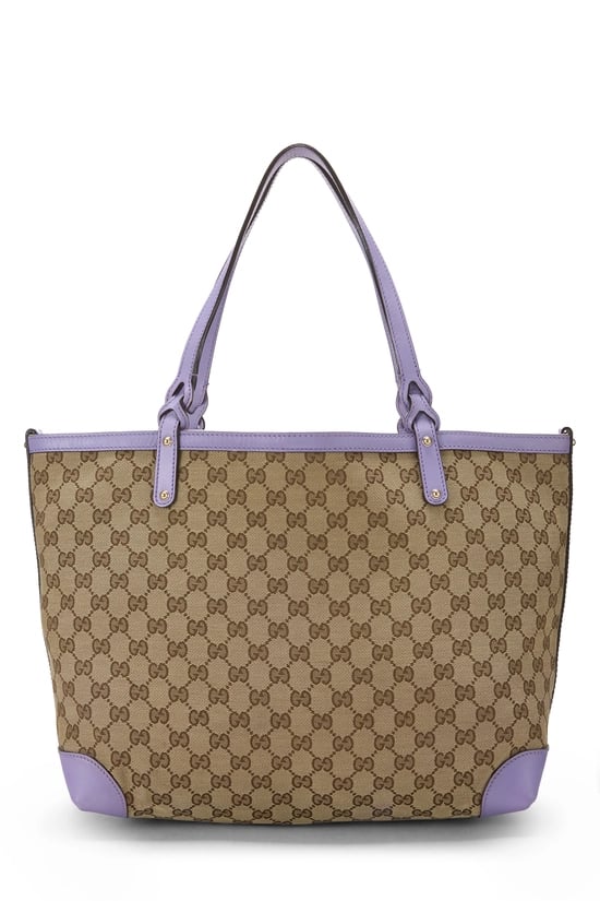 Purple Original GG Canvas Craft Tote
