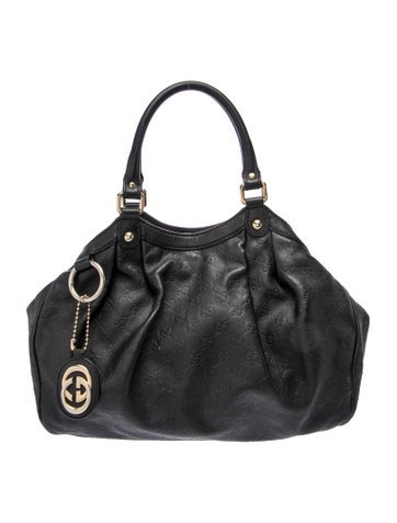Leather GG hobo Bag Medium