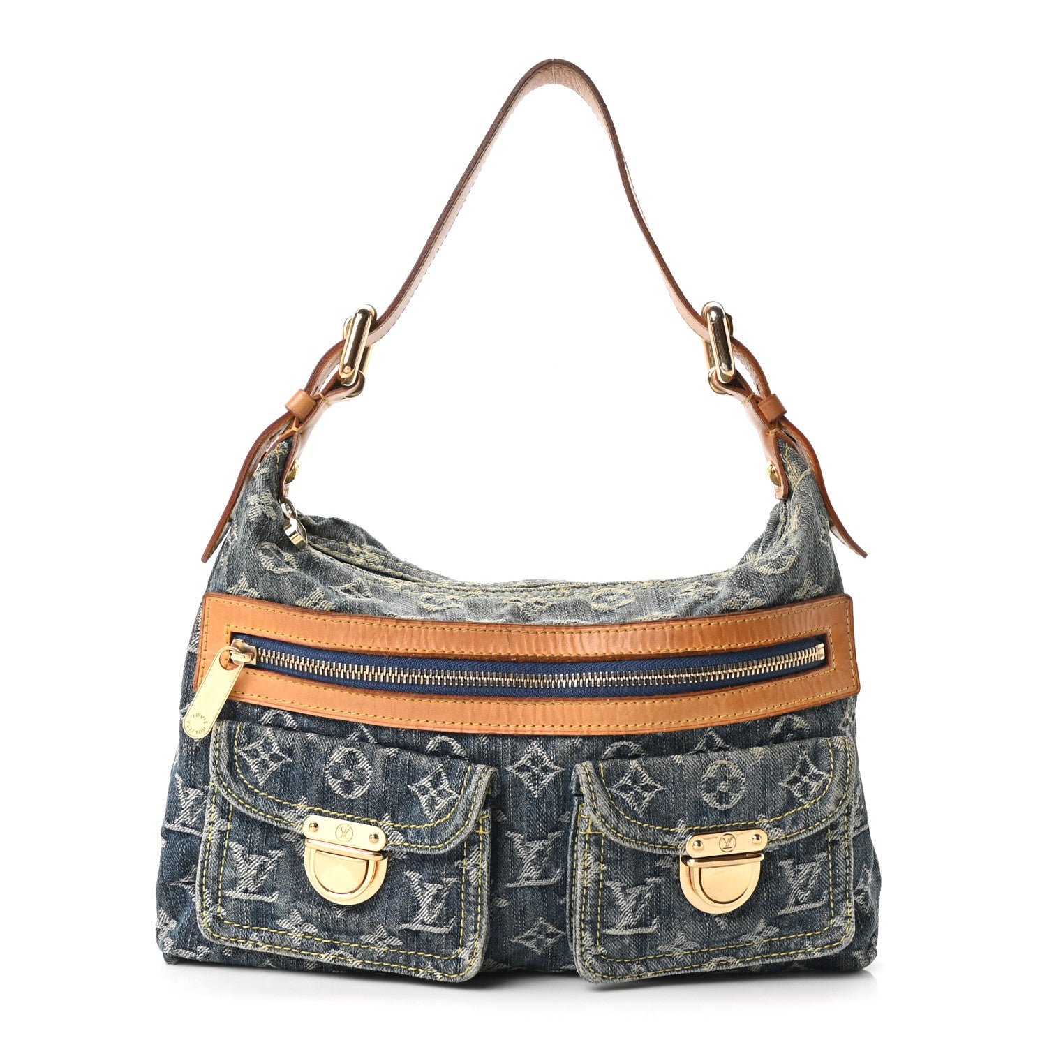 Louis Vuitton Monogram Denim Baggy PM Blue