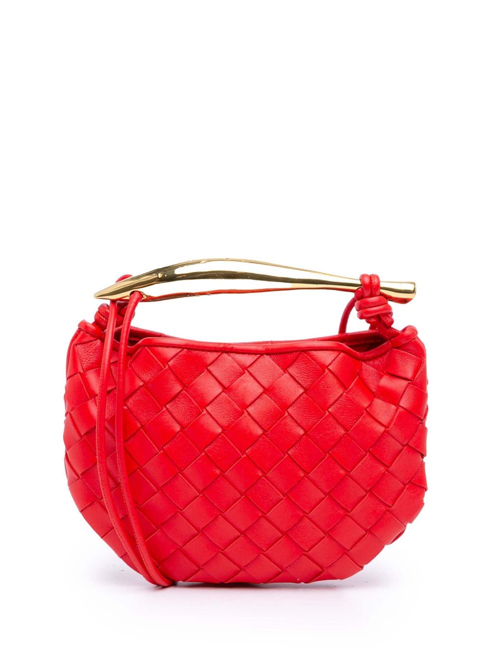 Bottega Veneta 2021-2025 Baby Lambskin Intrecciato Sardine satchel