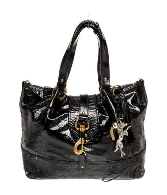Chloe Patent Leather Kerala Patent Leather Tote 25