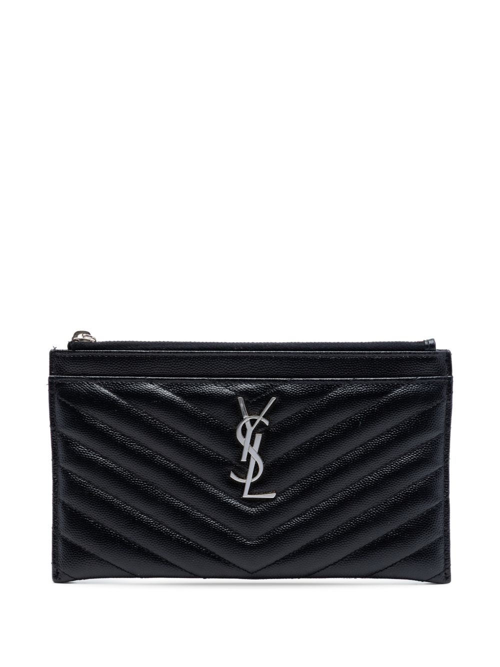 2018 Grain De Poudre Chevron Monogram Bill Pouch clutch bag