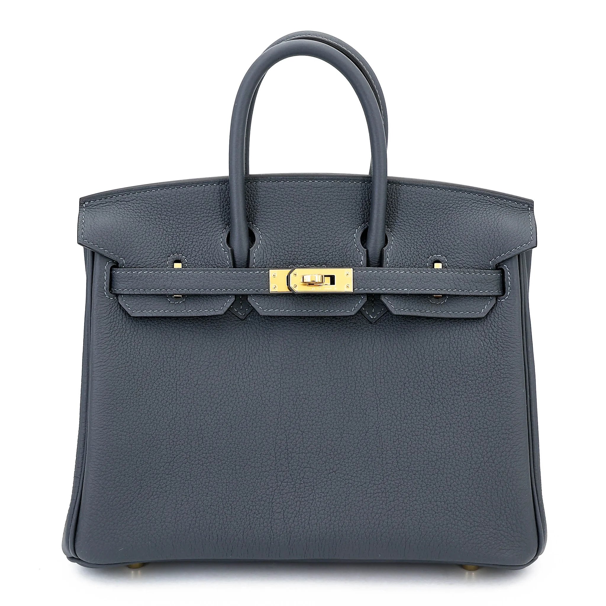 Brand New ( Rank N ) HERMÈS Birkin 25 Gris misty (H0) Togo Gold hardware G (2026)