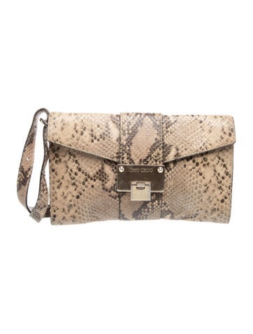 Embossed Leather Clutch