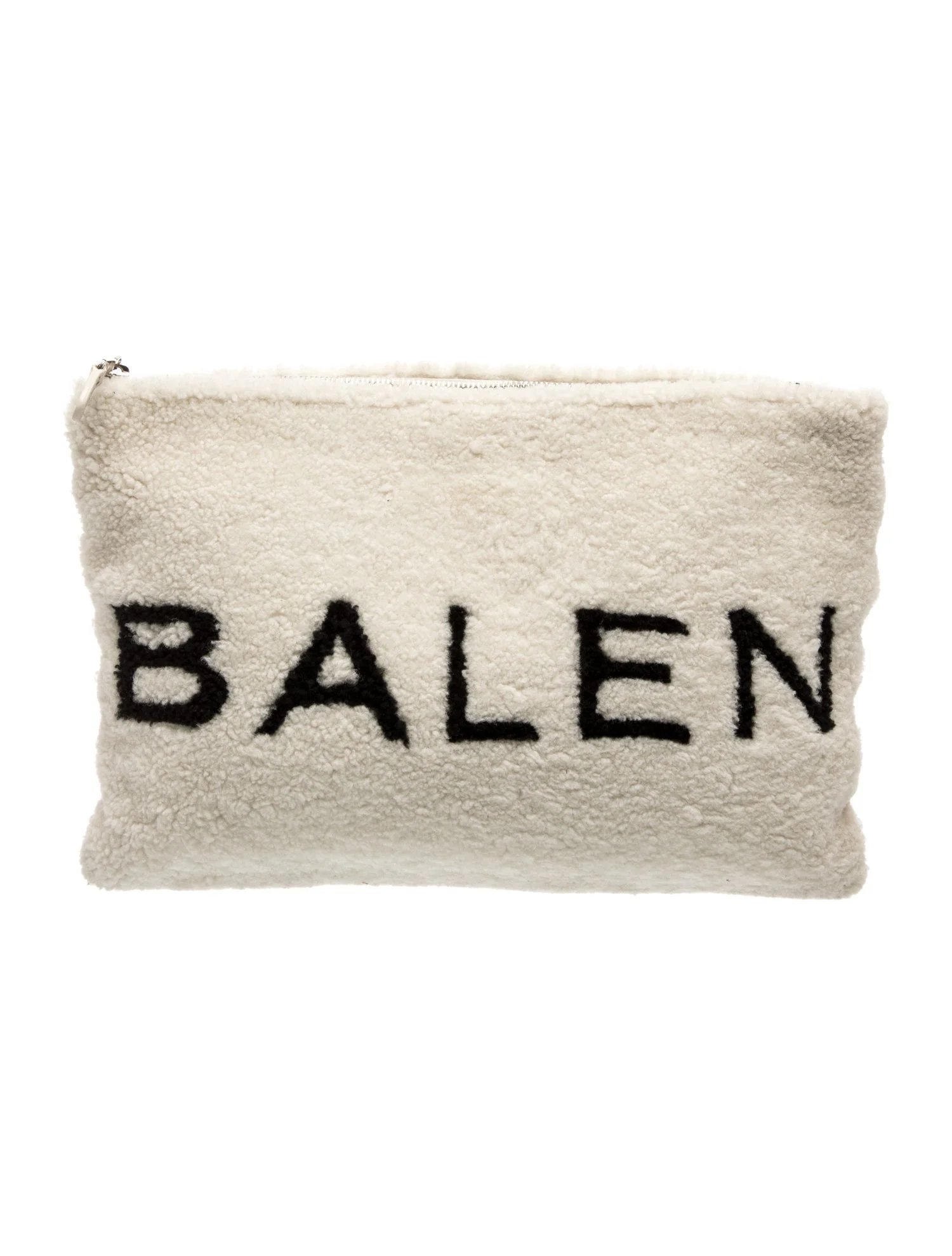 Shearling Shearling Logo Clutch Medium
