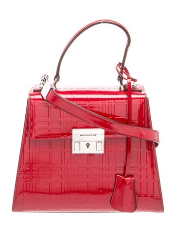 Burberry Leather Top Handle Bag