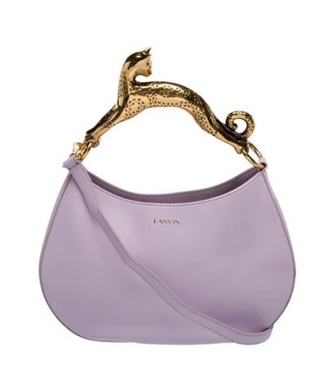Lanvin Leather Cat Hobo