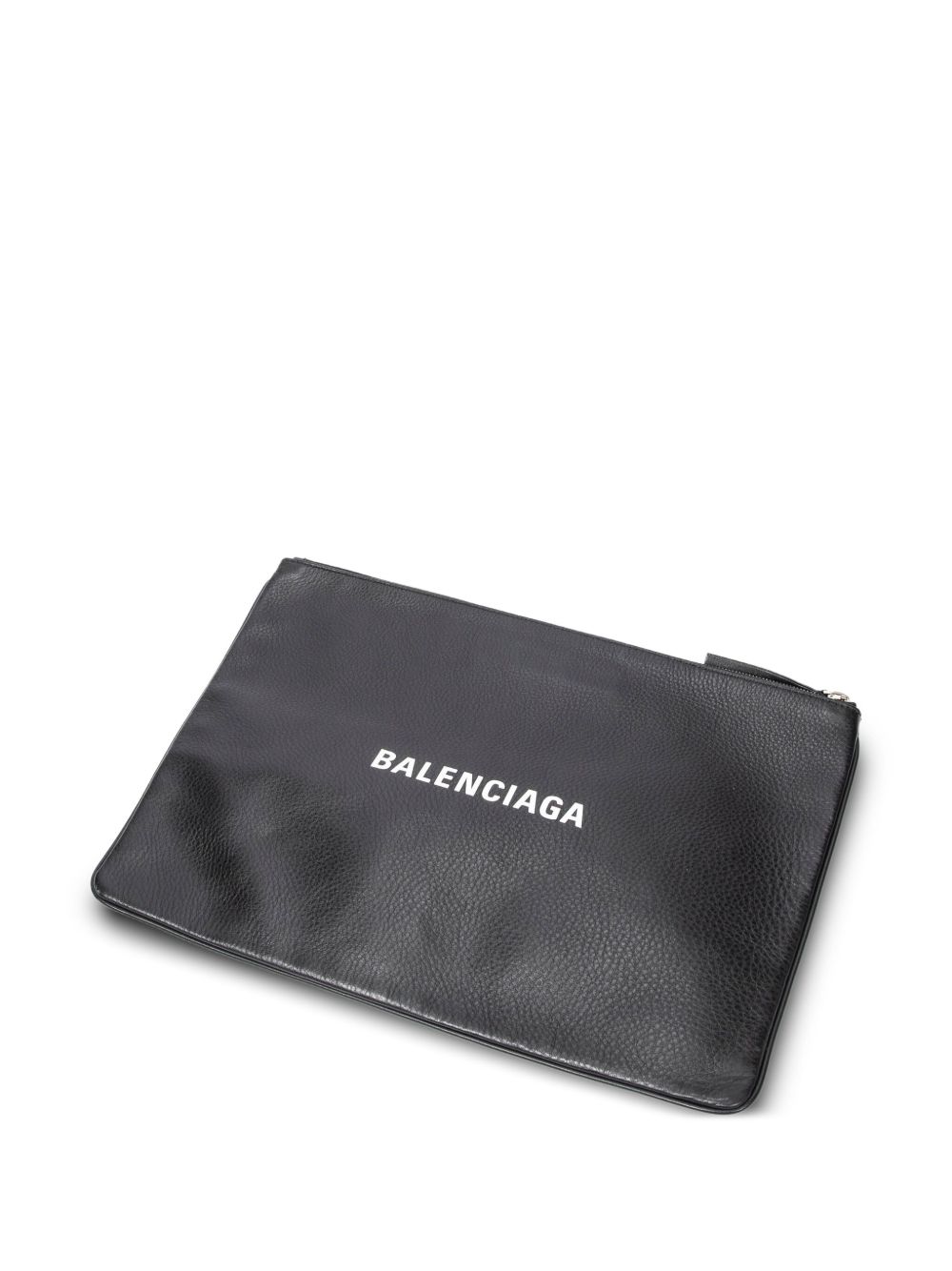 2000s logo zip clutch