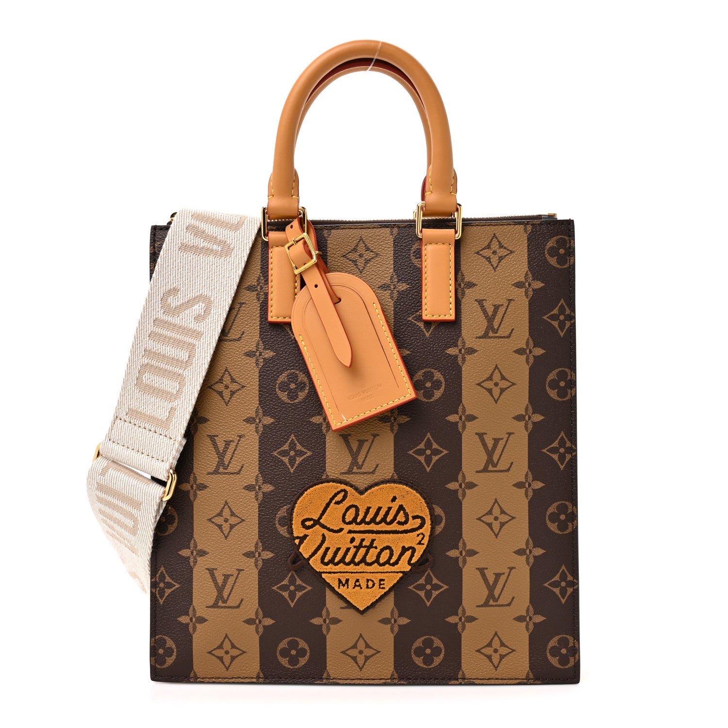 Louis Vuitton X NIGO Reverse Monogram Stripes Sac Plat Cross