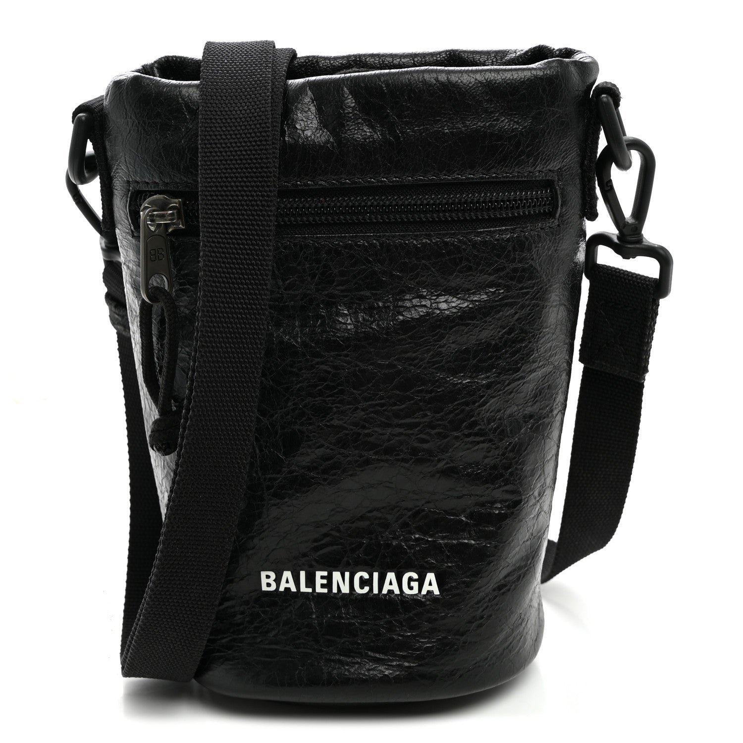 Balenciaga Agneau Explorer Weekend Bottle Holder Black